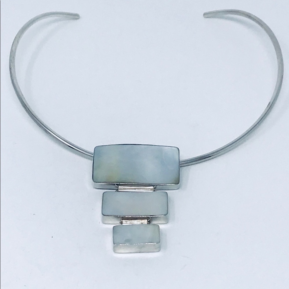 Mother of Pearl Sterling Silver 925 Pendant